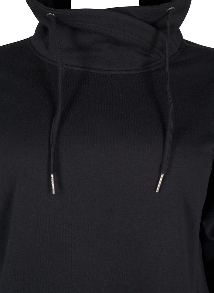 FLASH - Sweatshirt with high collar, Black, Packshot image number 2