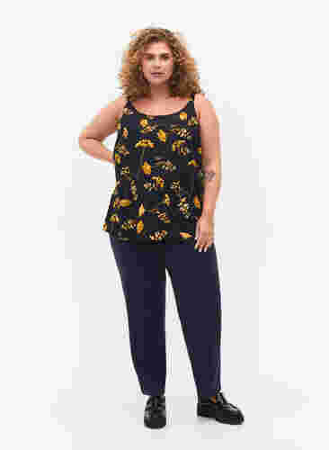 FLASH - Top with print, Night Sky Yellow AOP, Model image number 2
