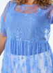 Sheer lace midi dress with short sleeves, Purple, Model image number 2