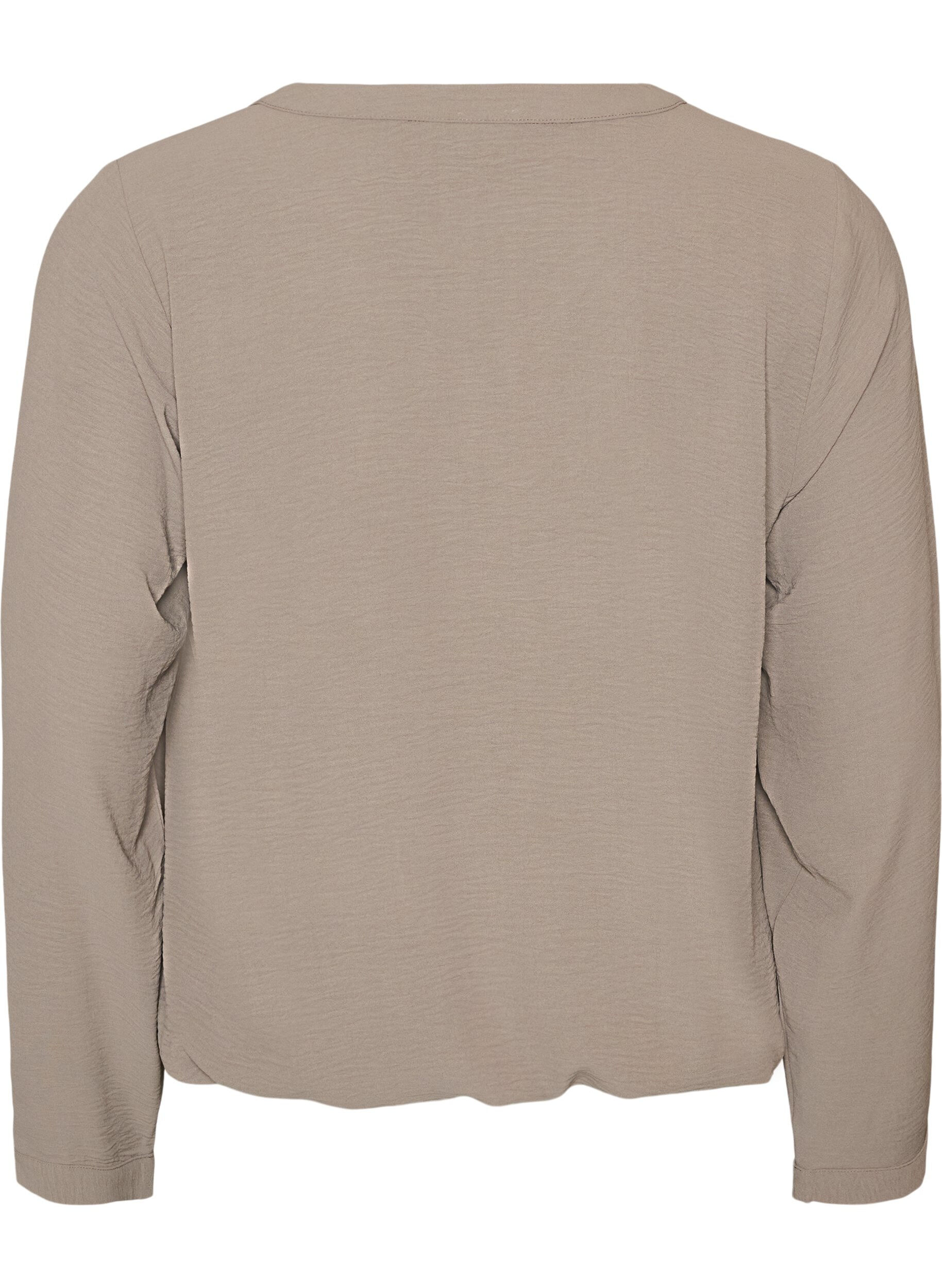 ZizzifashionBalloon silhouette blouse with V-neck, Beige, Packshot image number 1