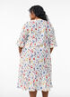 Floral midi dress with 3/4 sleeves, Blue, Model image number 1