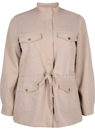 Army jacket with drawstring waist, Lark, Packshot image number 0