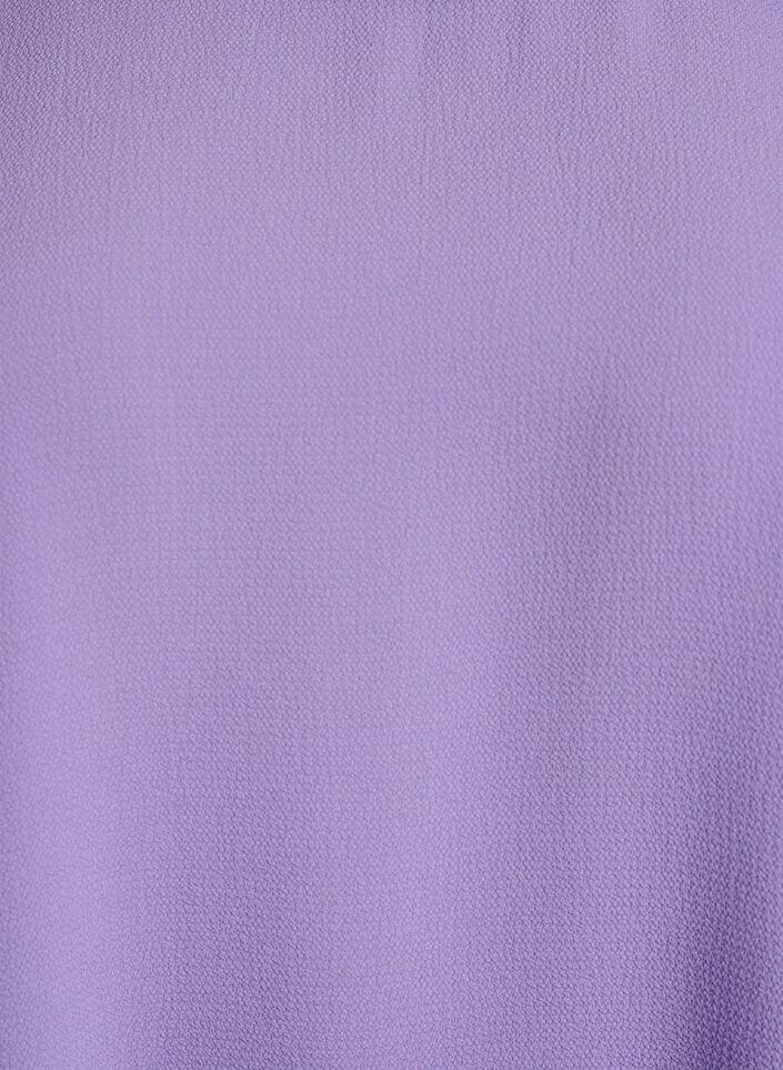 Blouse with short sleeves and a round neckline, Purple, Packshot image number 2