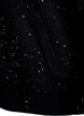 Cardigan with zipper and sequins, Black, Packshot image number 3