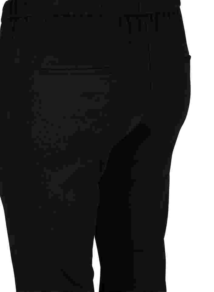 Flared trousers, Black, Packshot image number 3