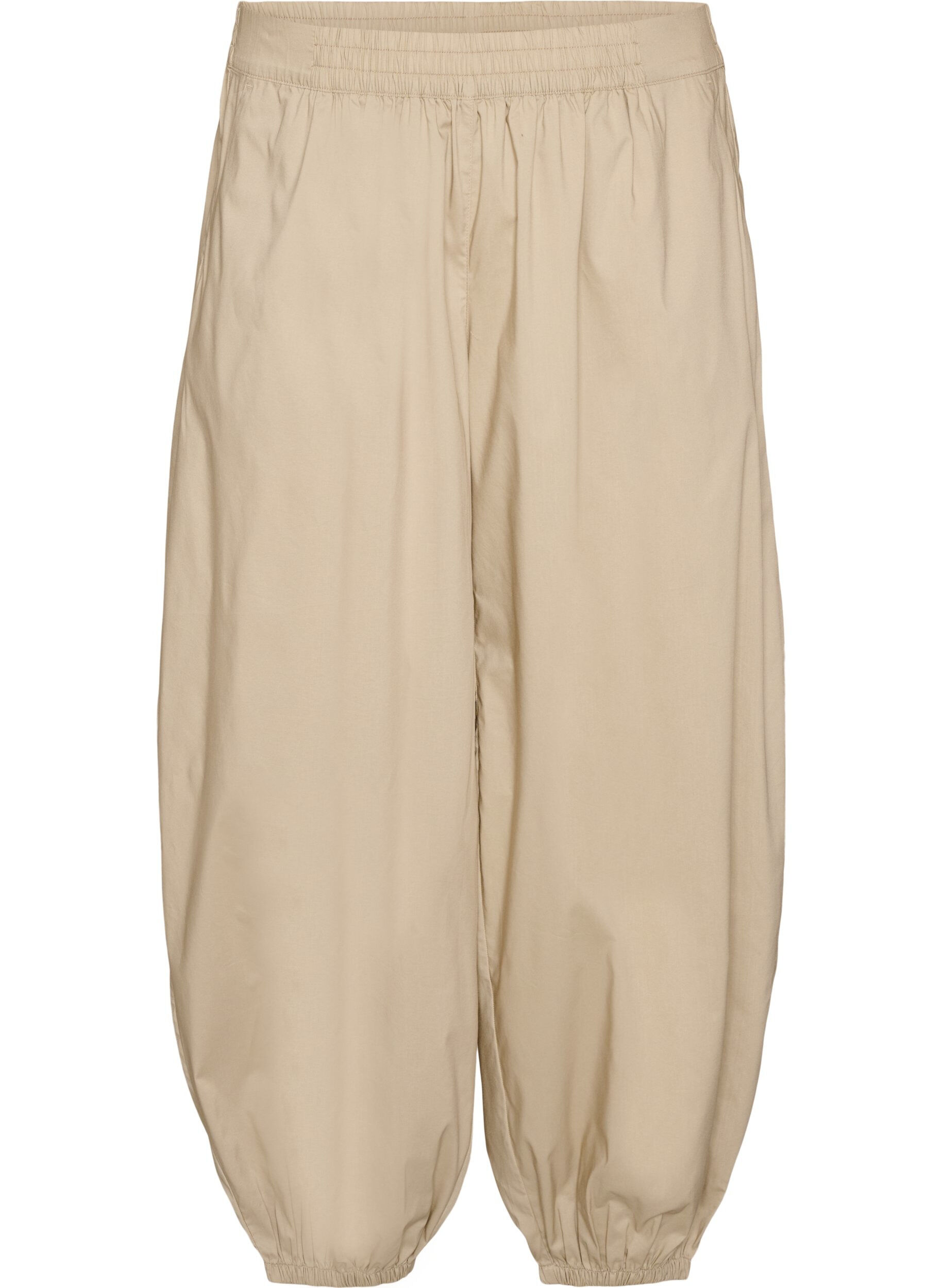Balloon trousers with pockets and an elasticated waistband