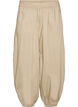 Balloon trousers with pockets and an elasticated waistband, Beige, Packshot image number 0