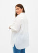 Long shirt in linen and cotton, Bright White, Model image number 1