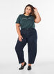 T-shirt in organic cotton with print, Green, Model image number 1