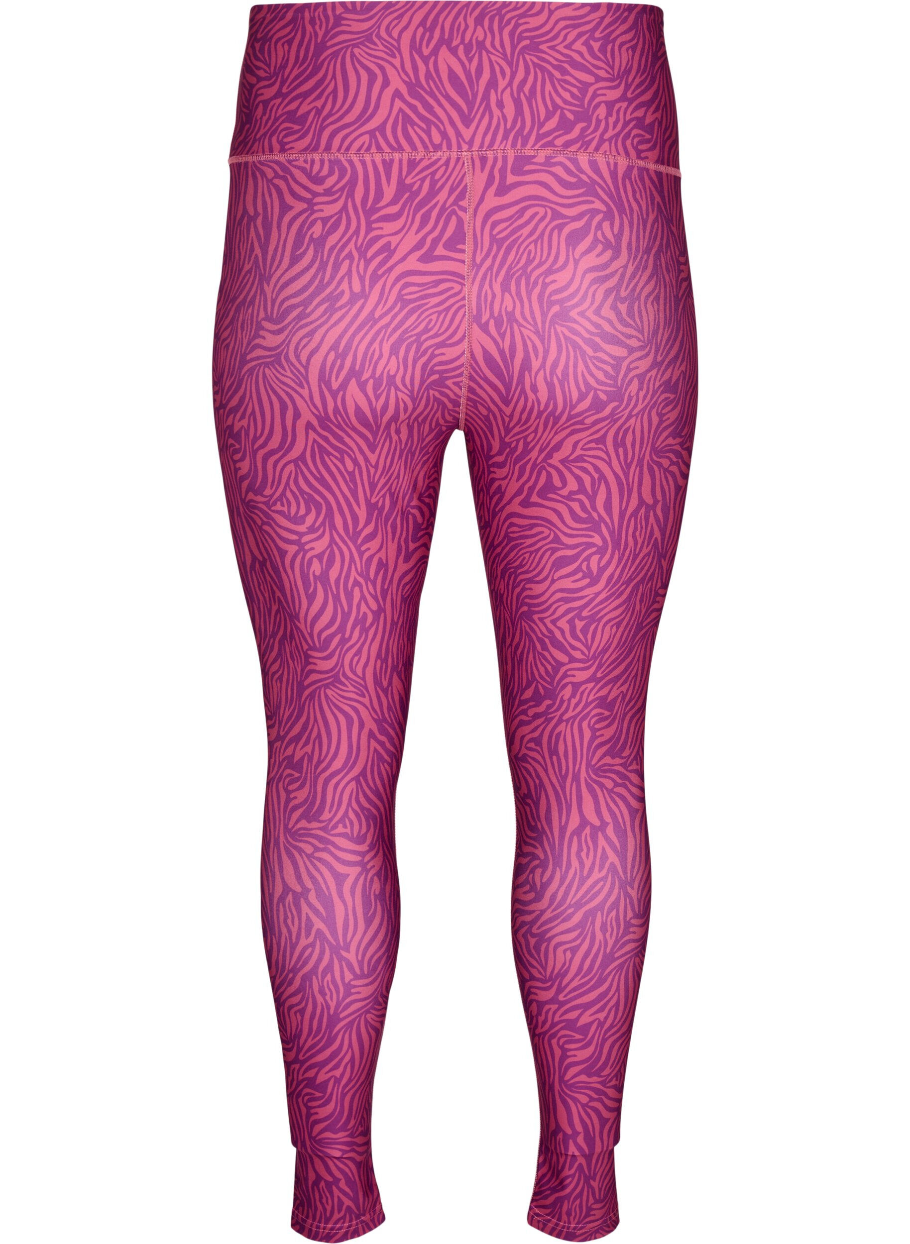 Zizzifashion 7/8 animal print workout leggings, Charisma AOP, Packshot image number 1