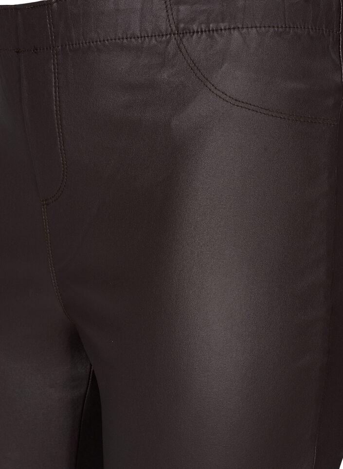 Coated, viscose blend legging, After Dark, Packshot image number 2