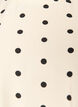 Viscose blouse with spots and 1/2 sleeves, Vanilla, Packshot image number 2