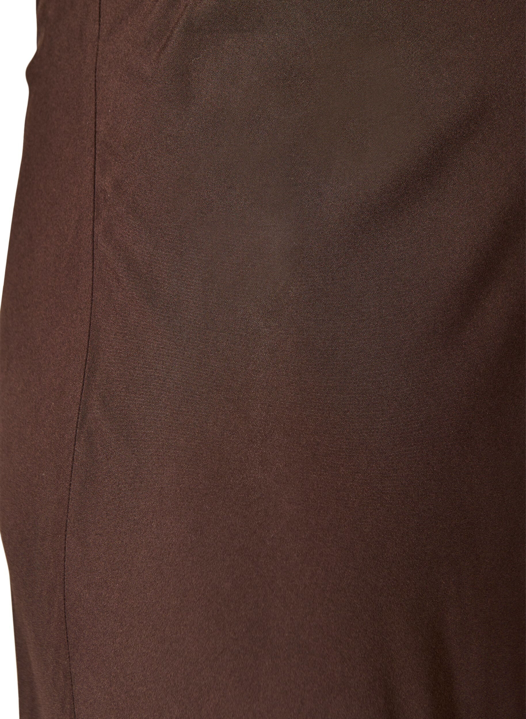 ZizzifashionViscose skirt with an elasticated waist, Brown, Packshot image number 2