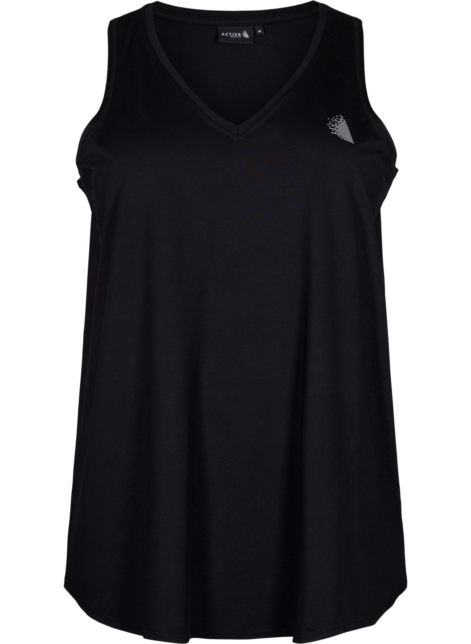 Zizzifashion V-neck training top, Black, Packshot image number 0