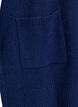 Ribbed Knit Cardigan with Pockets, Blue, Packshot image number 3