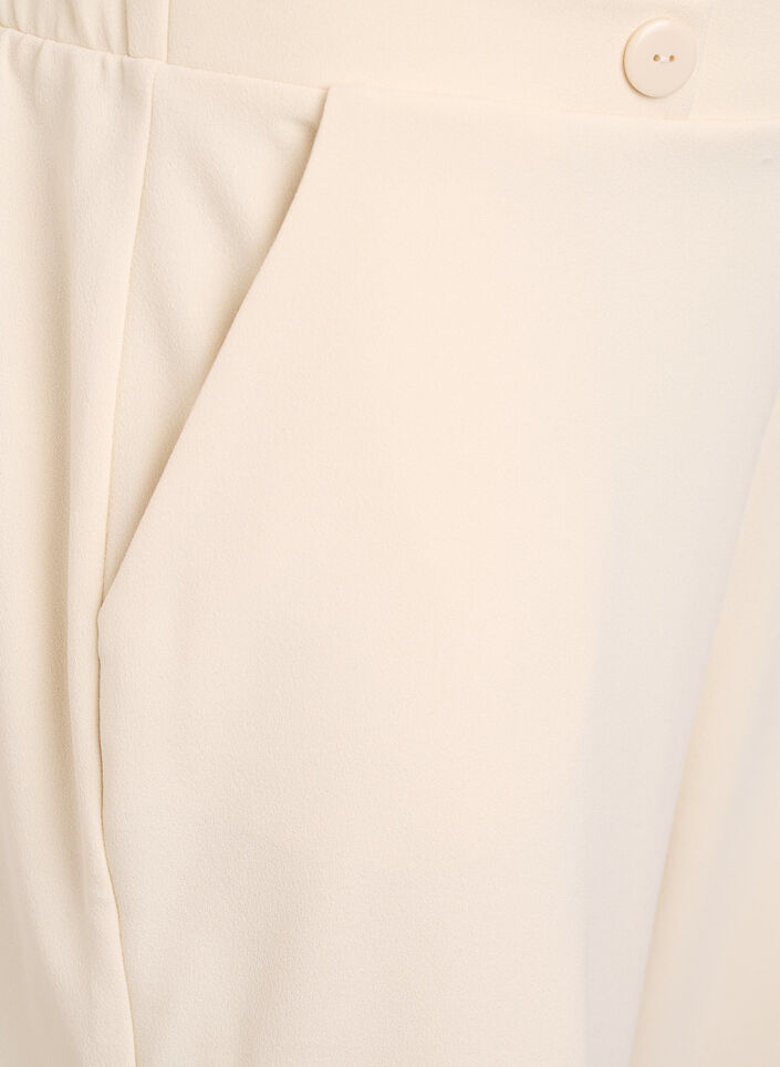 Ankle length trousers with loose fit, Beige, Packshot image number 2