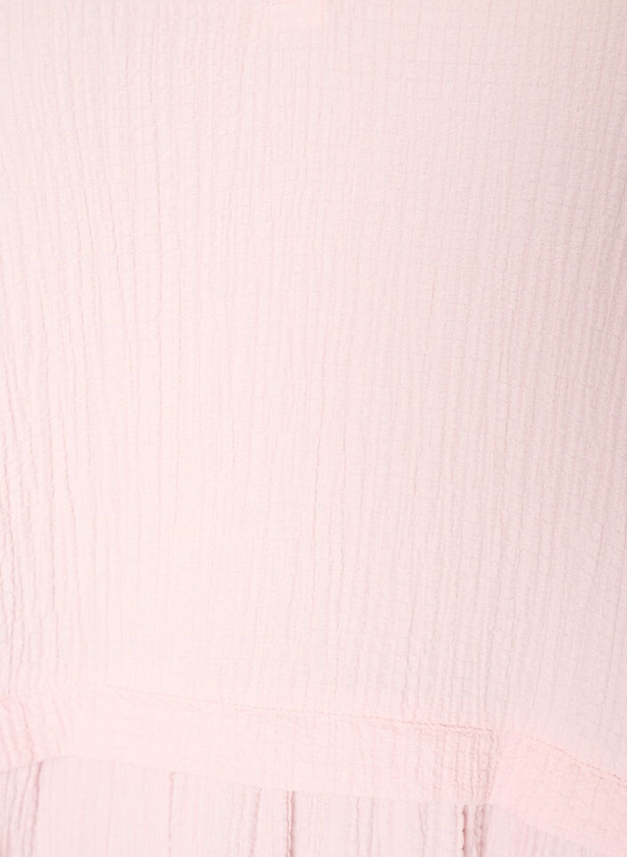 Tunic with crinkled texture and 1/2 sleeves, Pink, Packshot image number 2