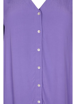 Short-sleeved viscose shirt dress, Passion Flower, Packshot image number 2