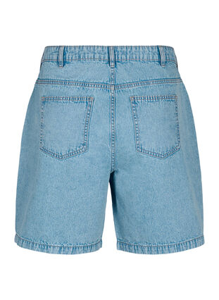 High waist denim shorts, Light Blue Denim, Packshot image number 1