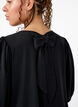 Short dress with bow detail on the back, Black, Model image number 2