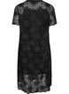Lace midi dress with 1/2 sleeves, Black, Packshot image number 1