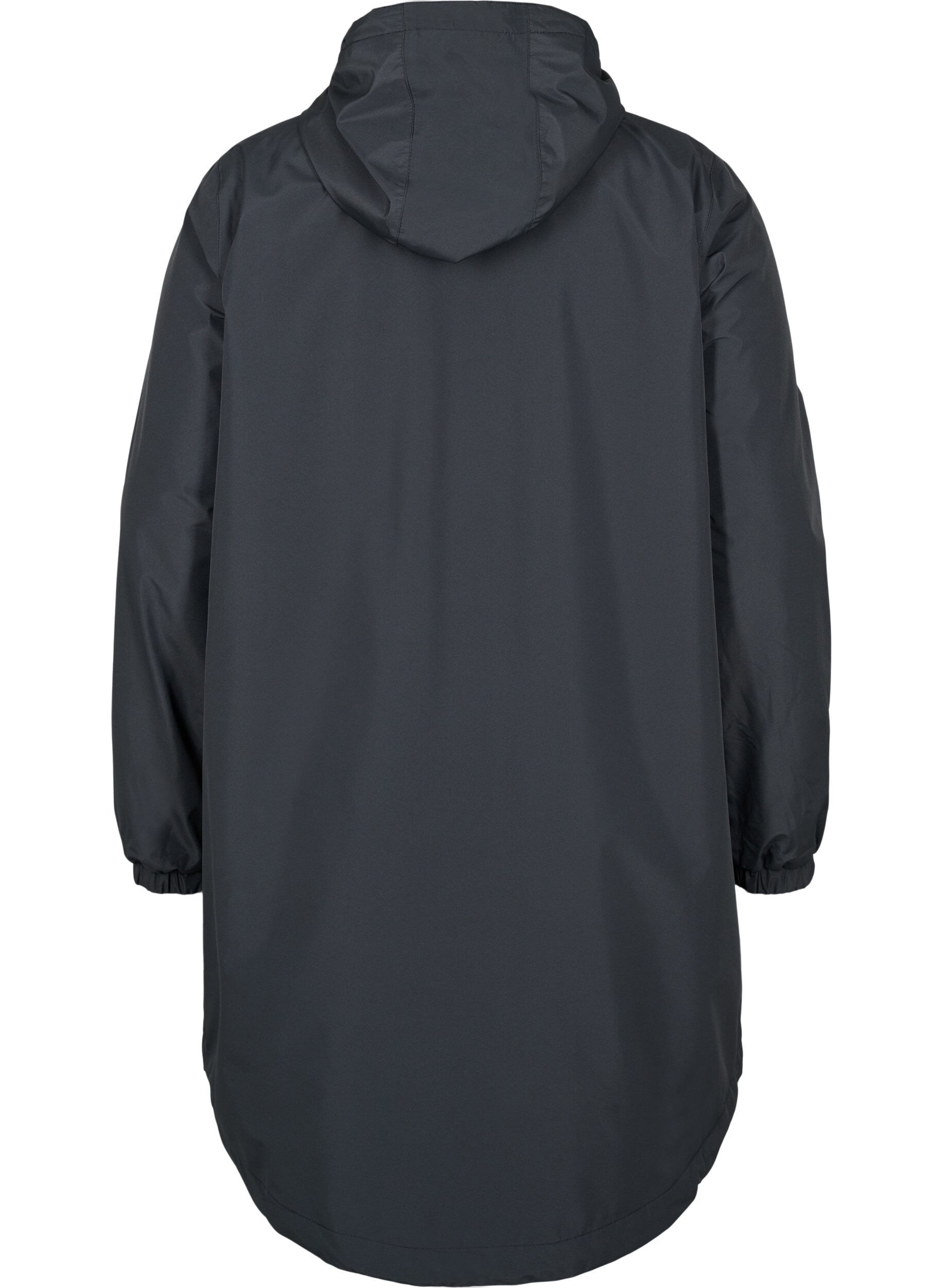 Zizzifashion Hooded rain jacket with reflective piping, Black, Packshot image number 1