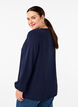 Long-sleeved blouse with structure, Navy Blazer, Model image number 1