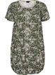 Short-sleeved cotton dress with print, Green, Packshot image number 0