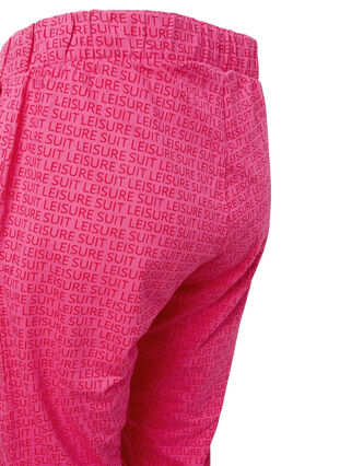Sweatpants with print and pockets, Hot Pink AOP, Packshot image number 3