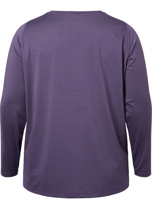 Long-sleeved training blouse with structure, Purple Plumeria, Packshot image number 1