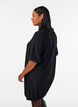 Dress with a balloon shape and structure, Black, Model image number 2