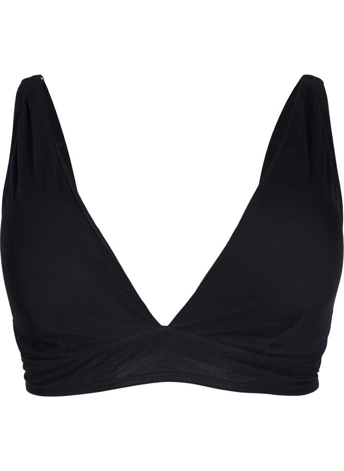 Bra with removable padding, Black, Packshot image number 0