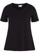 Basic plain cotton t-shirt, Black, Packshot image number 0