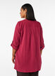 Cotton muslin tunic with broderie anglaise, Red, Model image number 2