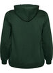 Hooded sweatshirt with a zip and pockets, Green, Packshot image number 1