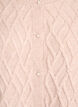 Cable knit cardigan with pearl buttons, Beige, Packshot image number 2
