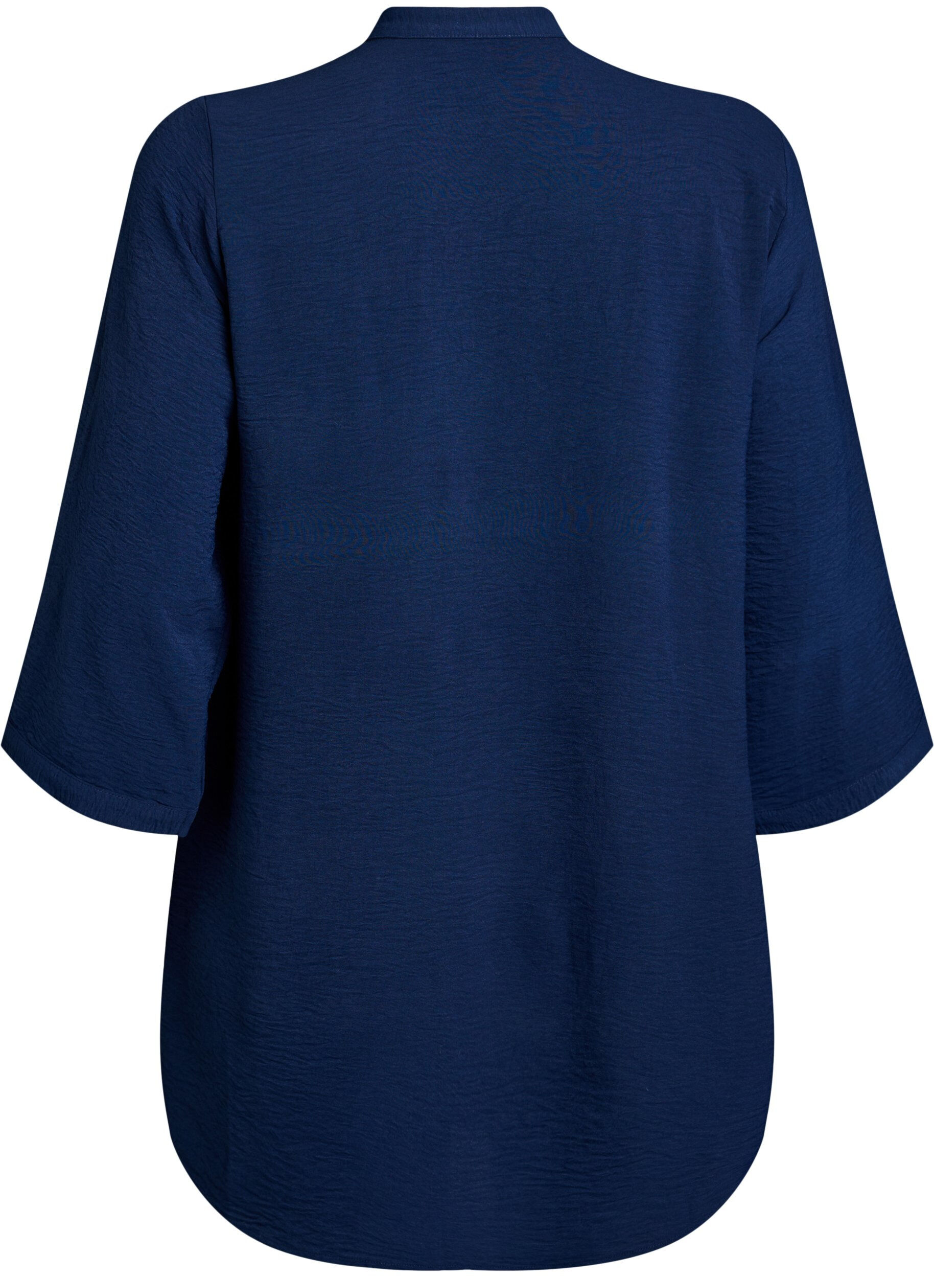 Zizzifashion Tunic with 3/4 sleeves, Blue, Packshot image number 1