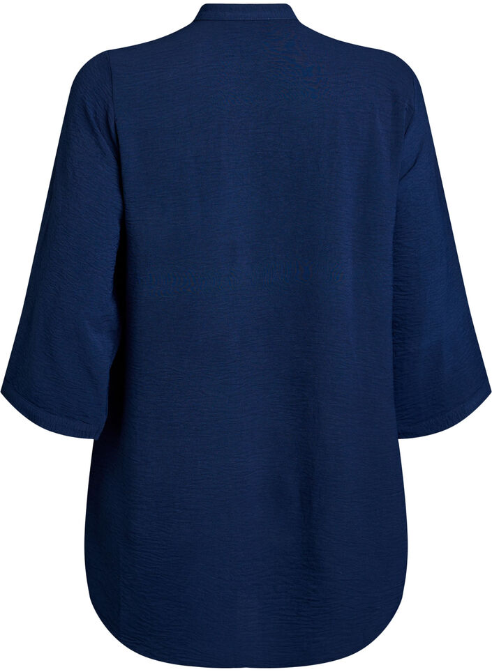 Tunic with 3/4 sleeves, Blue, Packshot image number 1