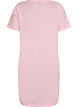 Short-sleeved nightgown in organic cotton, Rose, Packshot image number 1