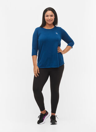 Workout top with 3/4 sleeves, Poseidon, Model image number 2