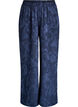 Loose trousers with a textured tone-on-tone pattern, Blue, Packshot image number 0