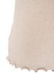 Ribbed top with lace trim, Beige, Packshot image number 3