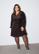 Short sequin dress with an A-line shape, Brown, Model image number 1
