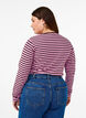 Striped blouse with long sleeves, Pink, Model image number 2