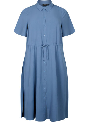 Shirt dress with short sleeves, Vintage Indigo, Packshot image number 0
