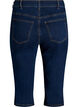 High-waisted slim fit capris in stretch denim, Blue, Packshot image number 1