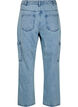 High-waisted cargo jeans, Light Blue, Packshot image number 1