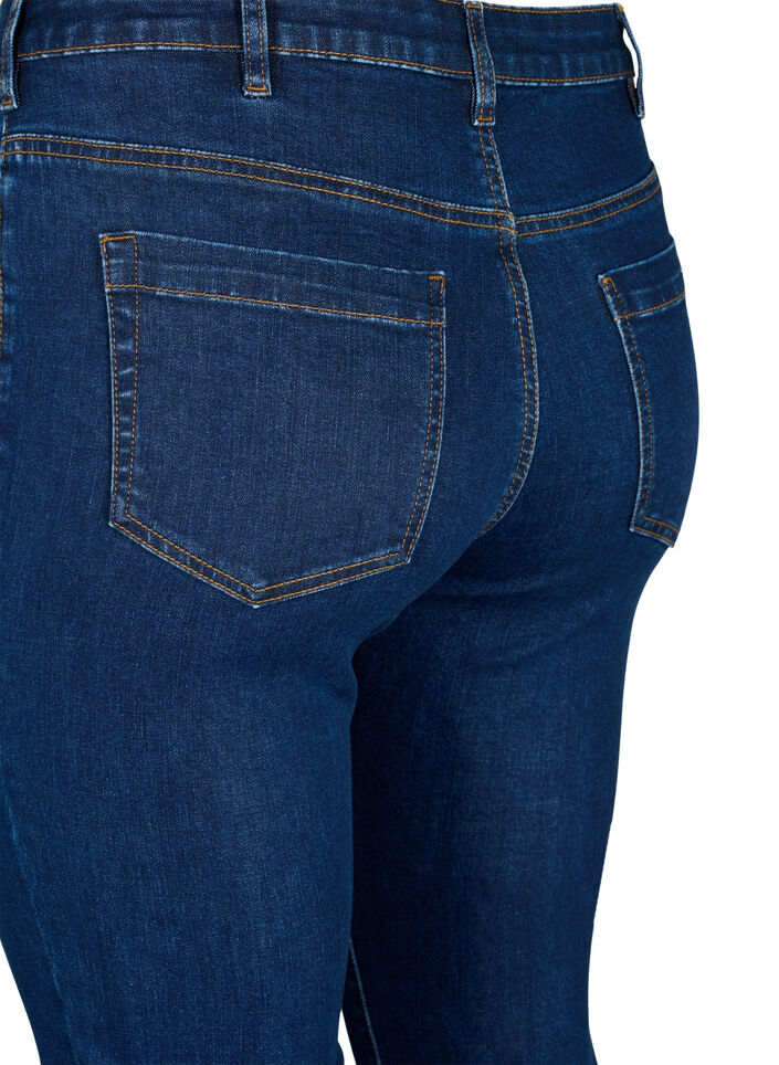 Amy jeans with a high waist and super slim fit, Blue, Packshot image number 3