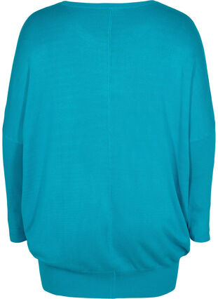 Knitted tunic in viscose blend, Capri Breeze, Packshot image number 1