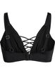 Bikini top with string detail, Black, Packshot image number 1